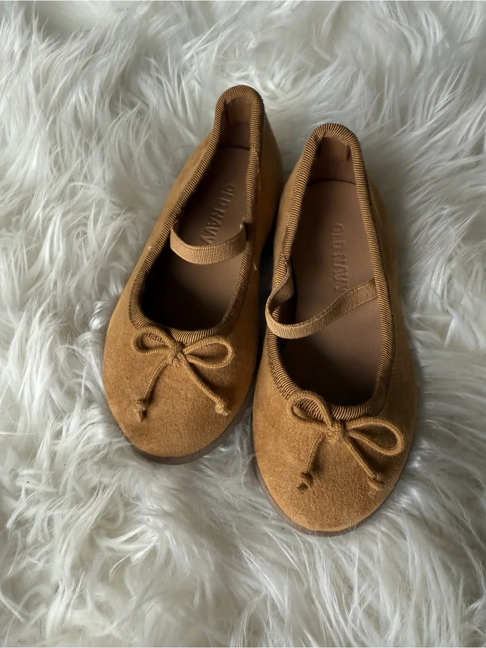 Toddler girl Ballet Flats in Camel Brown